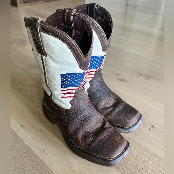 Lil' Rebel™ by Durango® Little Kids Distressed Flag Western Boot - Picture 8 of 15
